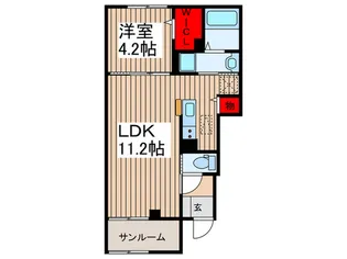 コンフォート ヒル【1階】の間取り