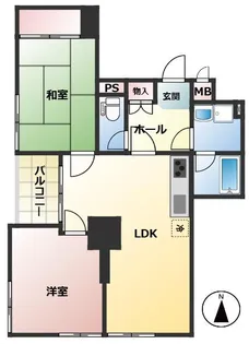 ライオンズマンション駒場【4階】の間取り
