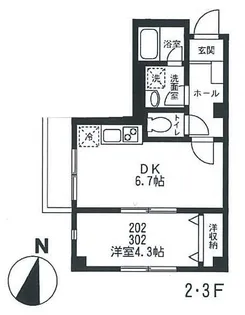 Branche立岡 ブランシェタチオカ【3階】の間取り