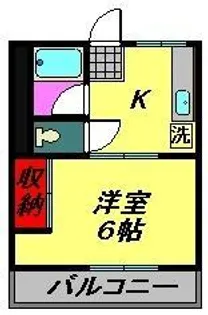 シティハイム新松戸【2階】の間取り