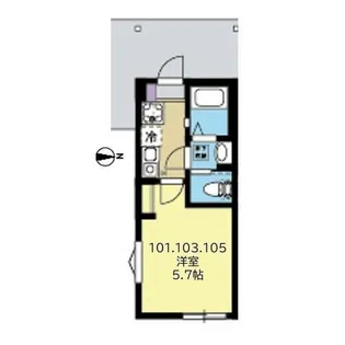 BLOOM平間【1階】の間取り