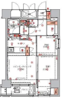 ハーモニーレジデンス東京イーストコア♯004【11階】の間取り