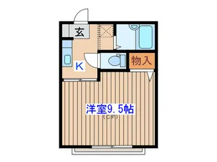 ヒルサイドフラット【2階】の間取り