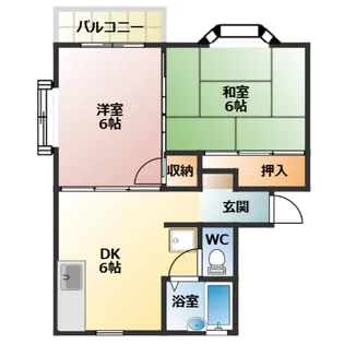 フローラルハイツ【2階】の間取り