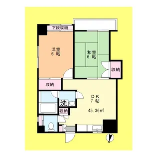 アーバンフラッツ【7階】の間取り