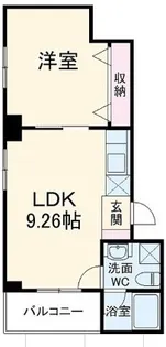 ボヌール山下町【5階】の間取り
