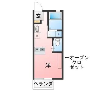 グリーンハイツB棟【2階】の間取り