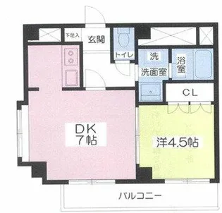 SD桂ビルII【4階】の間取り