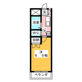 リズスクエア中棟【1階】の間取り