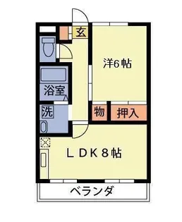 シャルムY・S【1階】の間取り