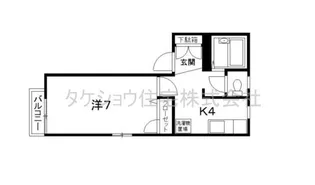 アトラース大橋【1階】の間取り