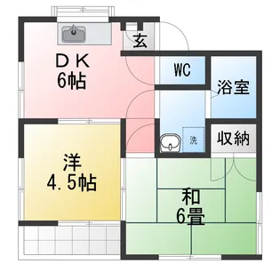 コーポ・グリーンPII【2階】の間取り