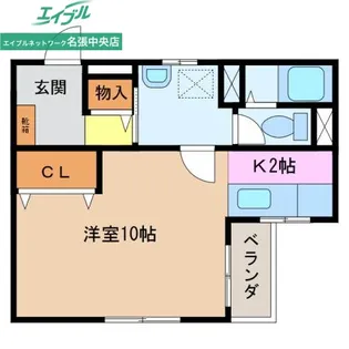 キャッスルコート美旗【2階】の間取り