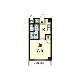 エレガンス月出【2階】の間取り