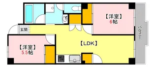 牛田みのりマンション【2階】の間取り