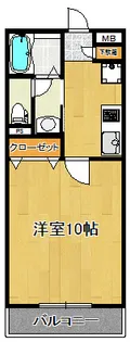 プレイス学校町【2階】の間取り