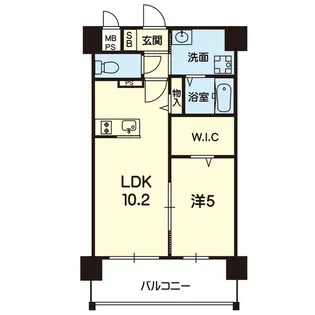 パルテール隈府【3階】の間取り