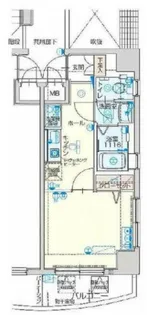 ヴェルト川崎ウエスト【9階】の間取り