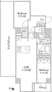 ルミーク千歳船橋【4階】の間取り