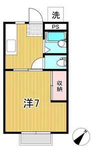 フィオリート諏訪【1階】の間取り