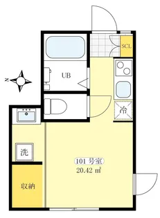I-AREA船橋【1階】の間取り