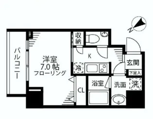 ファインクレスト護国寺【3階】の間取り
