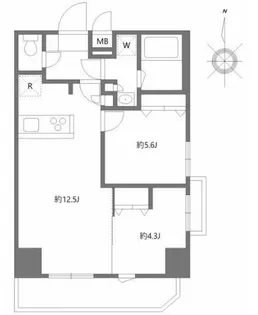 ハーモニーレジデンスグローバルキャピタル【7階】の間取り