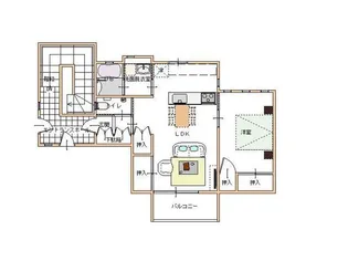 コミンニョロの家【2階】の間取り