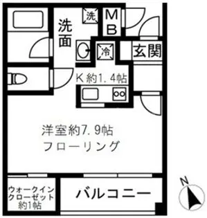 岸ビル【3階】の間取り