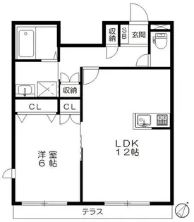 グランツハイム【1階】の間取り