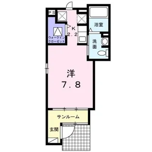 ヒルサイドK【1階】の間取り