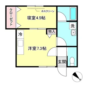 ノックス川口【1階】の間取り