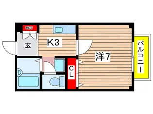 ロイヤルヒルズ A棟【2階】の間取り