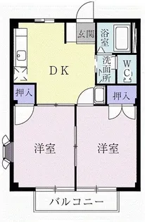 メゾンマルゴ弐番館【1階】の間取り