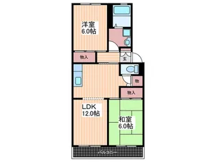 第1城内ハイツ【3階】の間取り