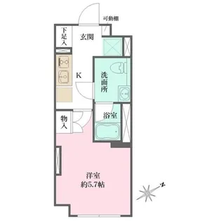 Fika大井町【4階】の間取り