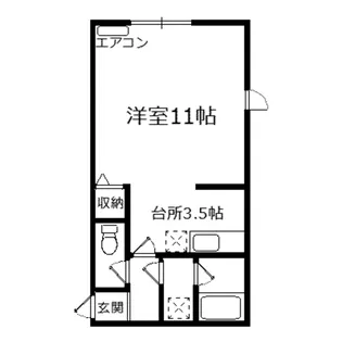 フリーウェイ【2階】の間取り