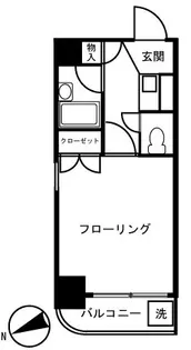 WEST・1【5階】の間取り