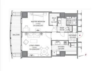 愛宕グリーンヒルズフォレストタワー【13階】の間取り