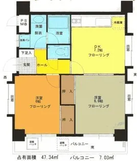 シャトー・ボナール【3階】の間取り