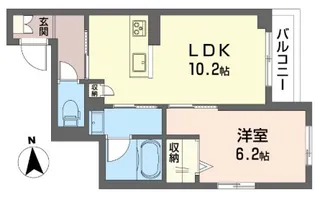 クレバーズレジデンス練馬【2階】の間取り