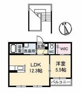 アンシャンテくろだ【2階】の間取り