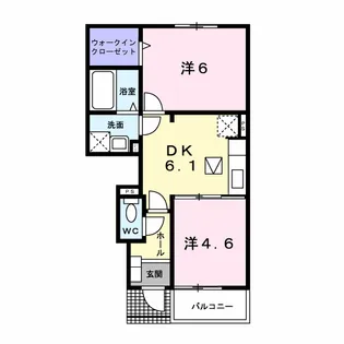 クレスト欅【1階】の間取り
