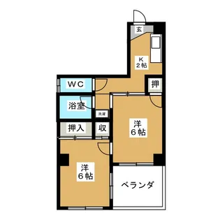 第一桜木ビル【2階】の間取り