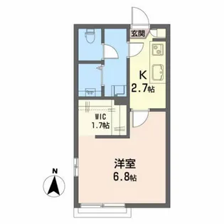 メゾンベルグA【1階】の間取り
