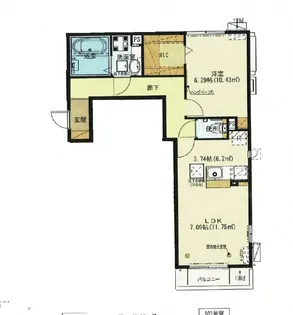 Belle Clair (ベルクレール)【2階】の間取り