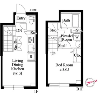 ラ・ペルラ下北沢【1階】の間取り