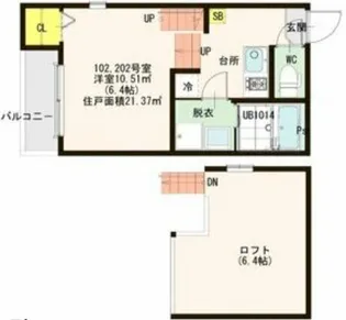 イースト・スクエア【1階】の間取り