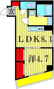 ヴィラ・フィオーレ【4階】の間取り