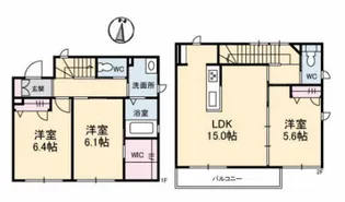 カノンハウス【1階】の間取り